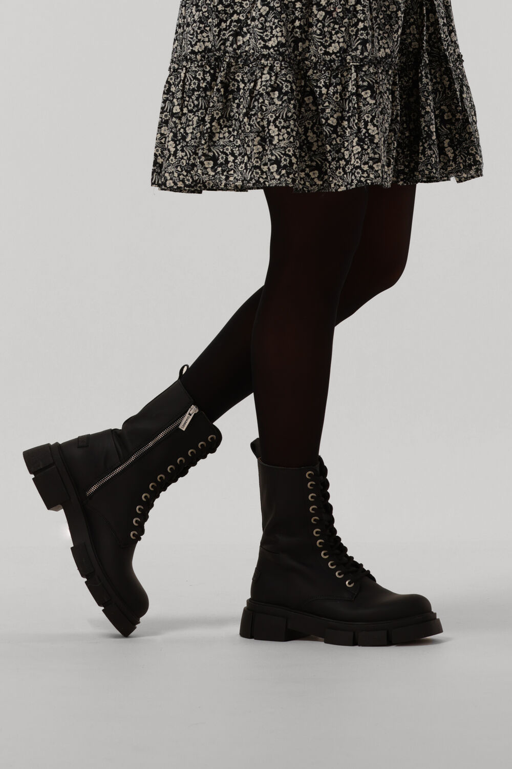 Zwarte SHABBIES Veterboots 185020047 - large