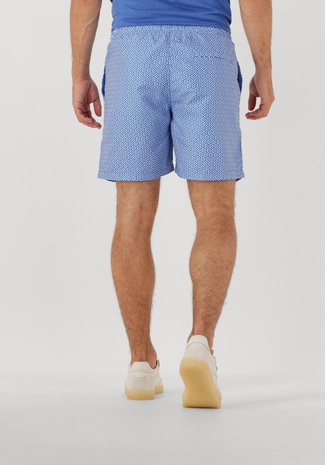 SHIWI Heren Zwembroeken Men Mike Swim Shorts 7 Inch Geo Tile Blauw