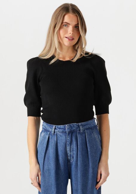 Zwarte FABIENNE CHAPOT Trui LILLIAN SHORT SLEEVE PULLOVER - large