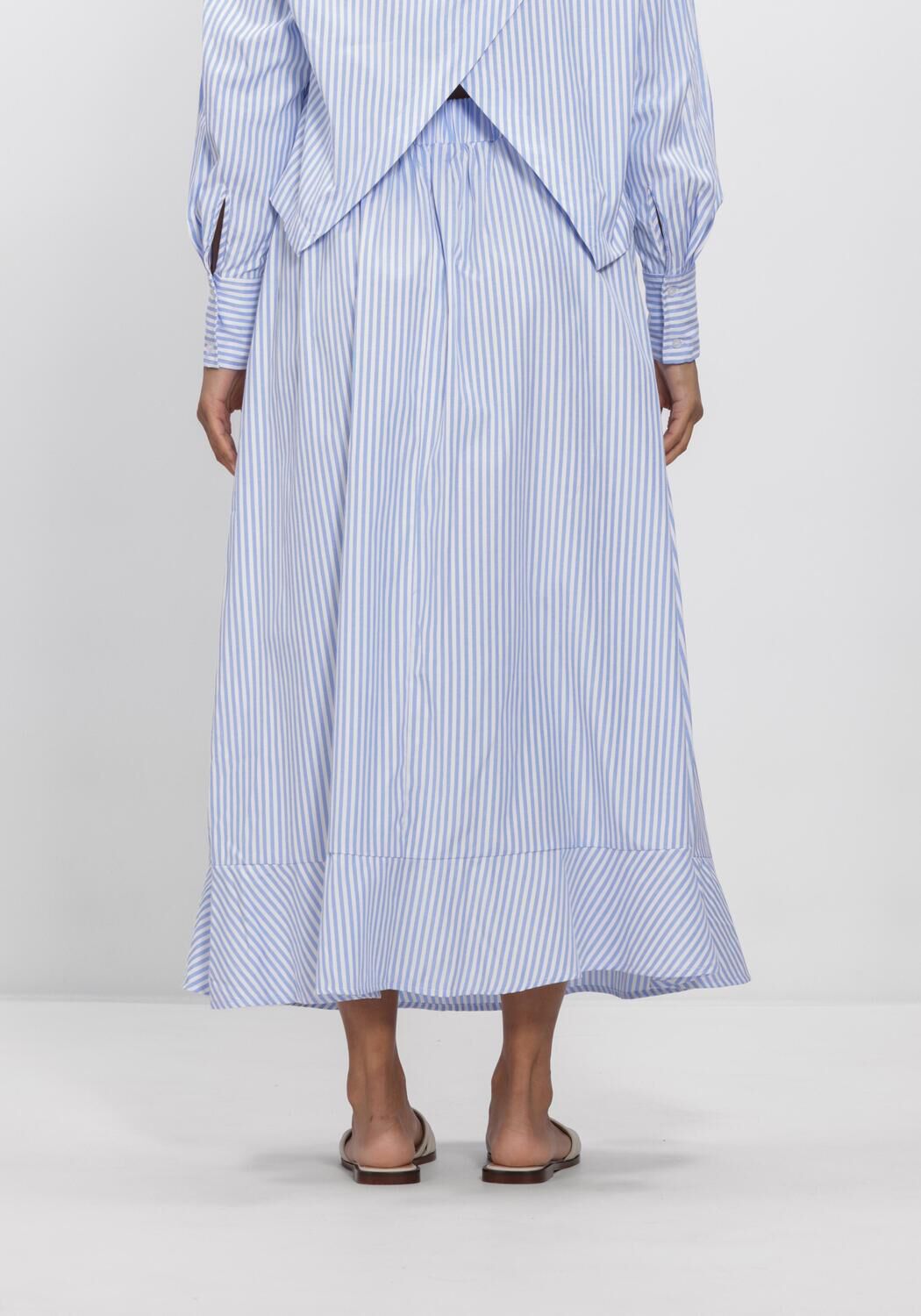 Lichtblauwe NOTRE-V Midirok NV-HILKA - large