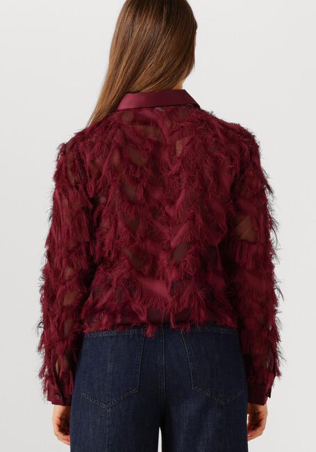 Bordeaux SELECTED WOMEN Blouses SLFMYLINE LS FLUFFY CROPPED SHIRT - large