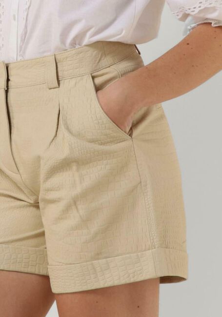 Creme NOTES DU NORD Broeken GEORGINA LEATHER SHORTS - large