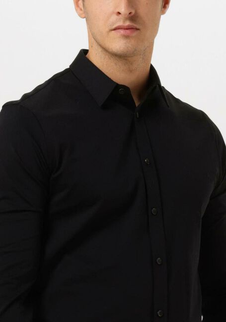 Zwarte CAST IRON Casual overhemd LON SLEEVE SHIRT TWILL JERSEY 2 TONE - large