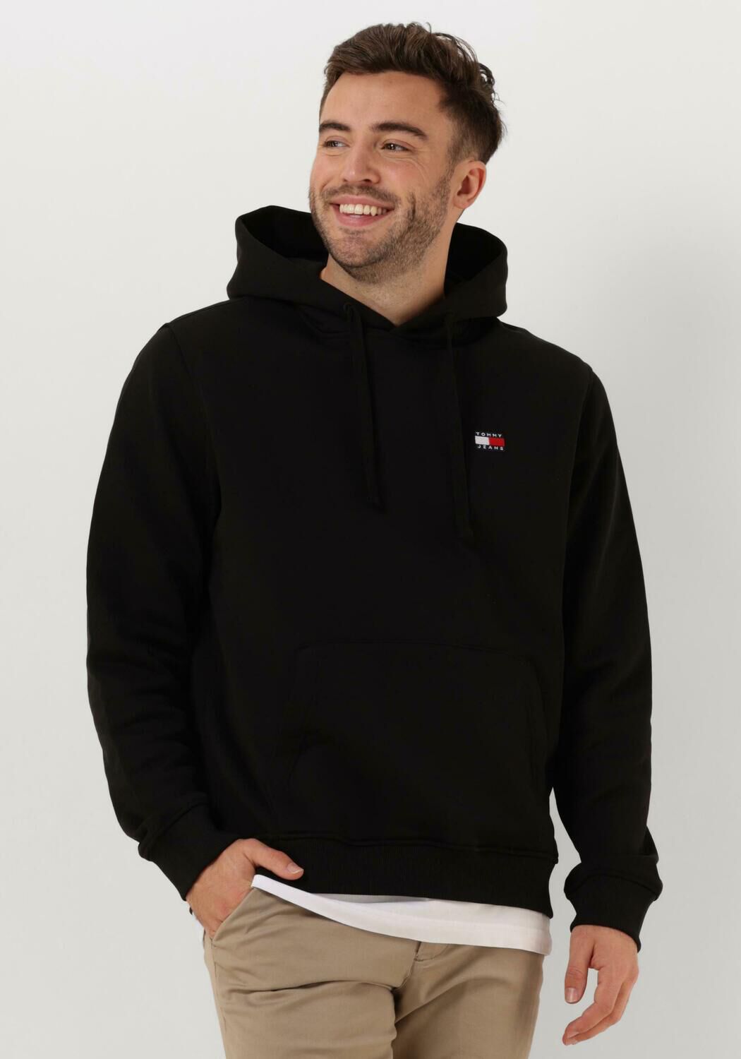 Tommy Jeans Plus Hoodie TJM REG BADGE HOODIE EXT met warme zachte binnenkant