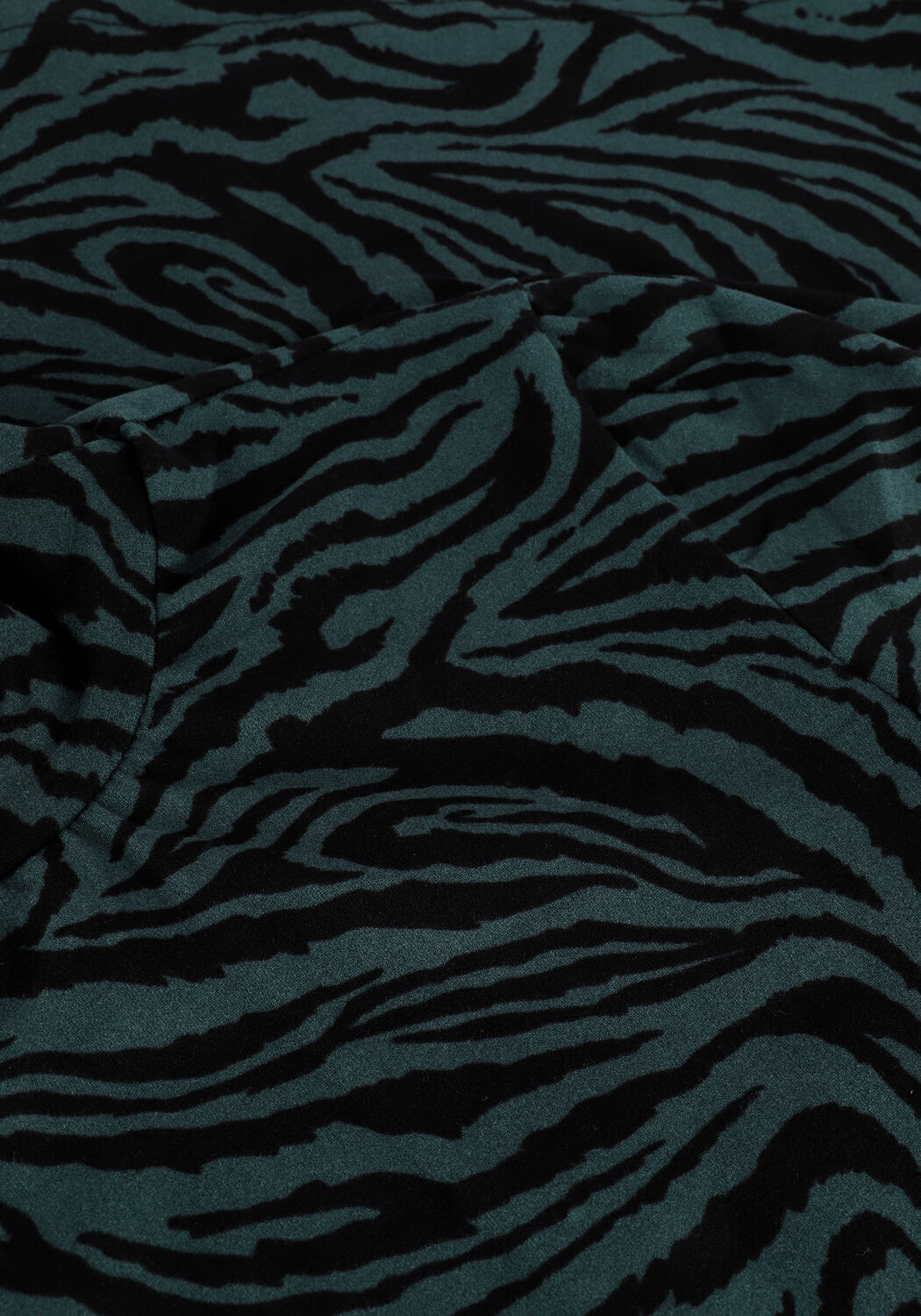 Groene COLOURFUL REBEL Top NEYO ZEBRA PEACHED TURTLENECK  - large