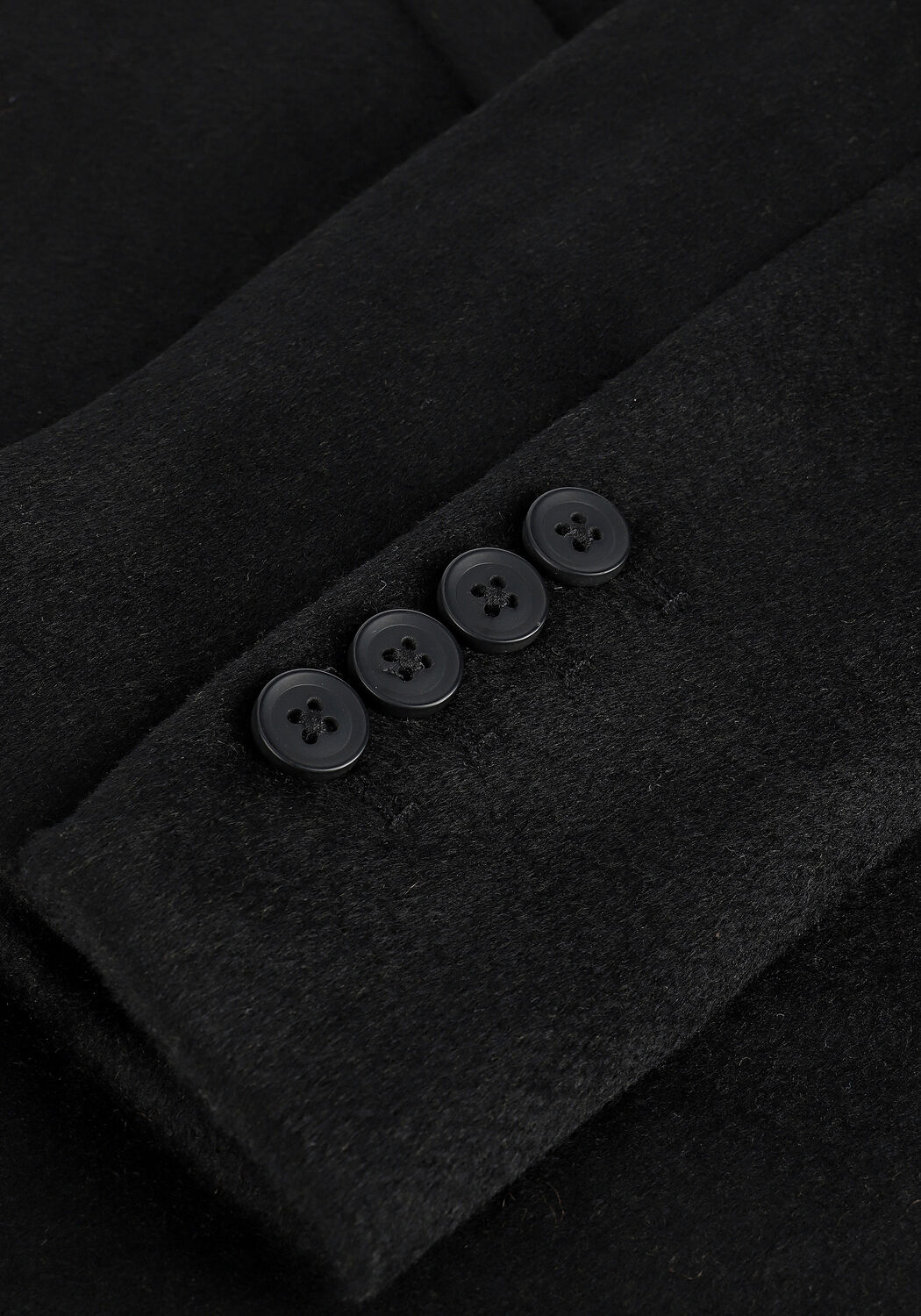 Zwarte OBJECT Mantel LINEA COAT - large