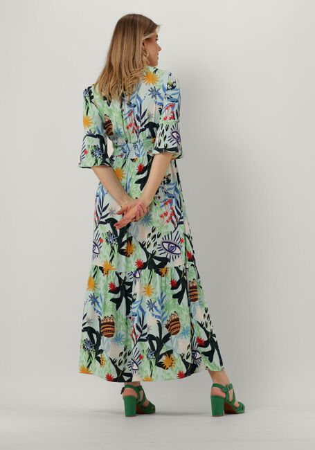 Blauwe POM AMSTERDAM Maxi jurk DRESS LIV 7328 - large