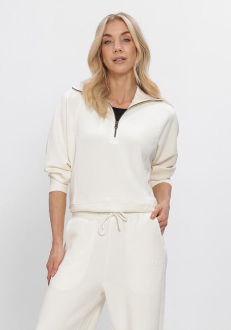 Gebroken wit BJORN BORG Truien/vesten STUDIO SOFT HALFZIP SWEATSHIRT - large