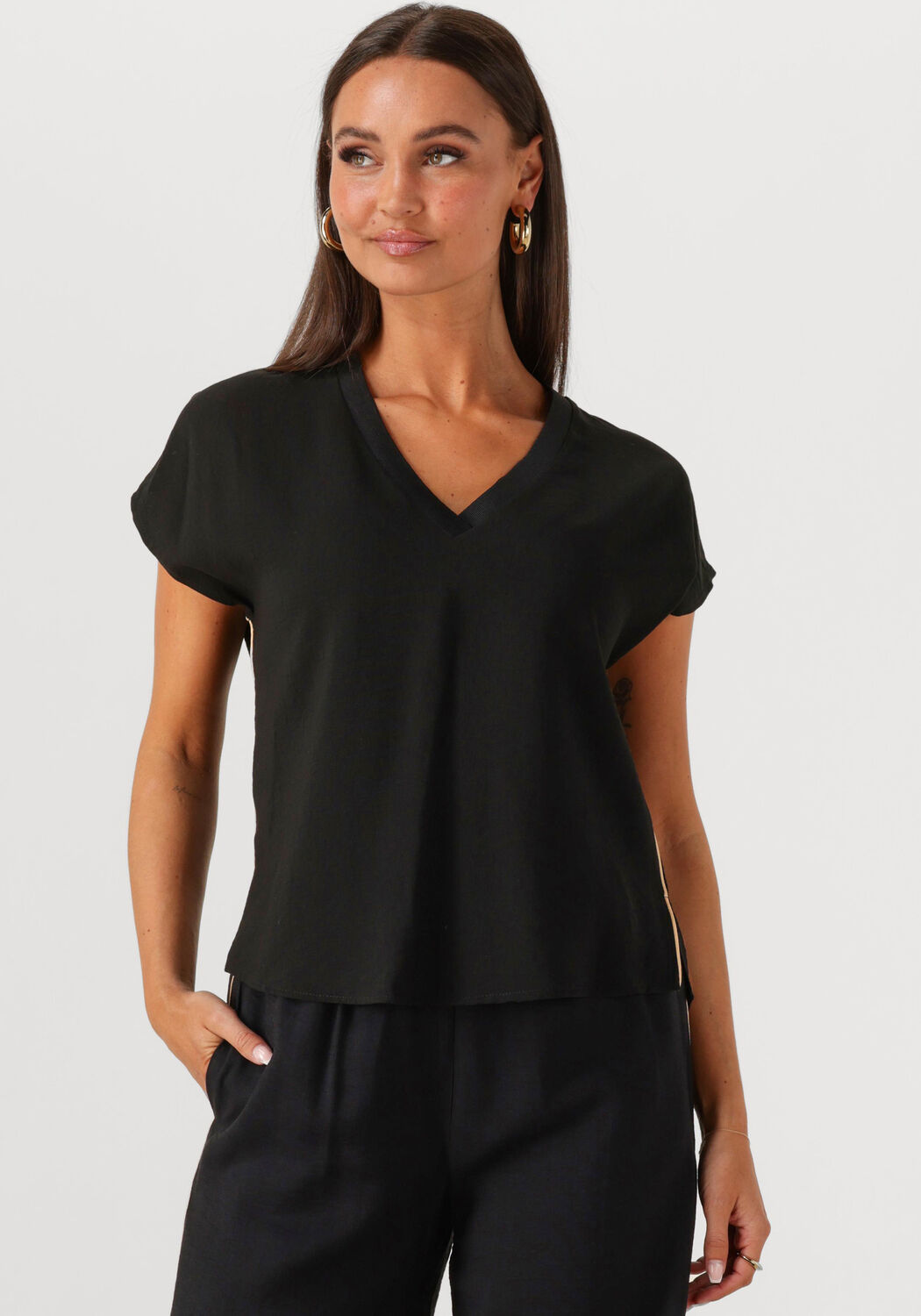 ACCESS Dames Tops & T-shirts 53-2001-396 Zwart