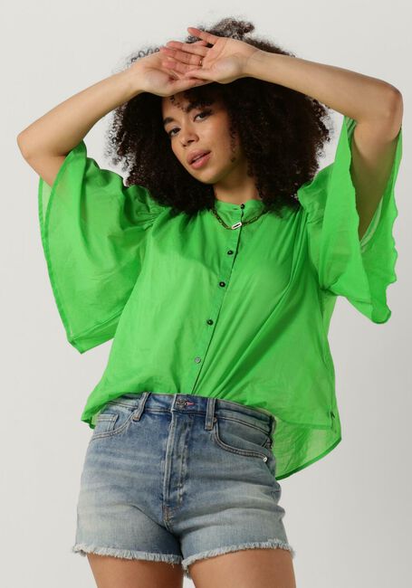 Groene SCOTCH & SODA Blouses FLUTTER SLEVE SHIRT - large
