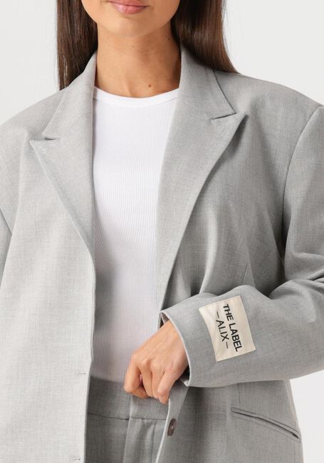 Lichtgrijze ALIX THE LABEL Blazer LADIES WOVEN FOIL STRIPE BLAZER - large