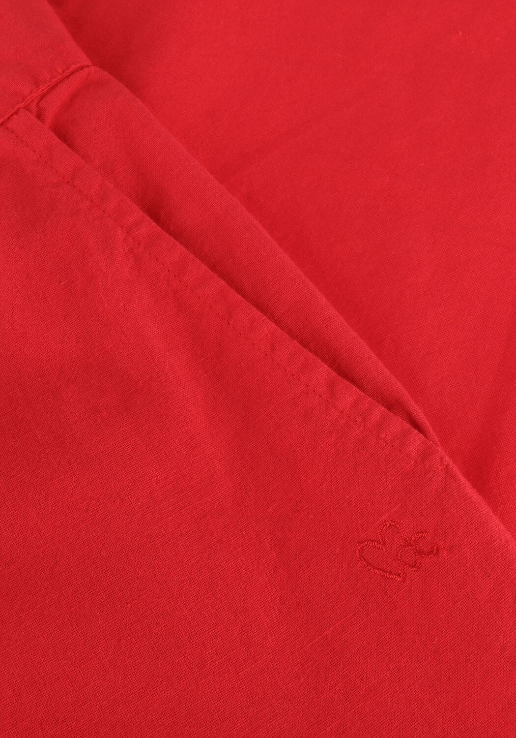 Rode CC HEART Wijde broek WIDE LINEN PANTS - large