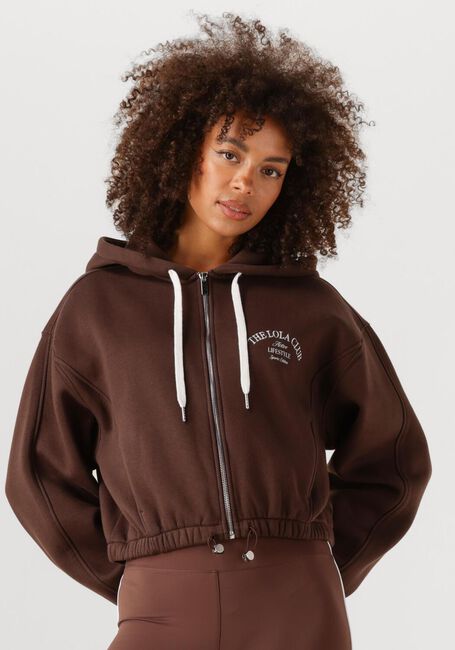 Bruine THE LOLA CLUB Sweater MAYA ZIP THROUGH HOODIE - large