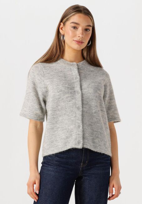 Grijze SELECTED FEMME Vest SLFLULU 2/4 KNIT CARDIGAN - large