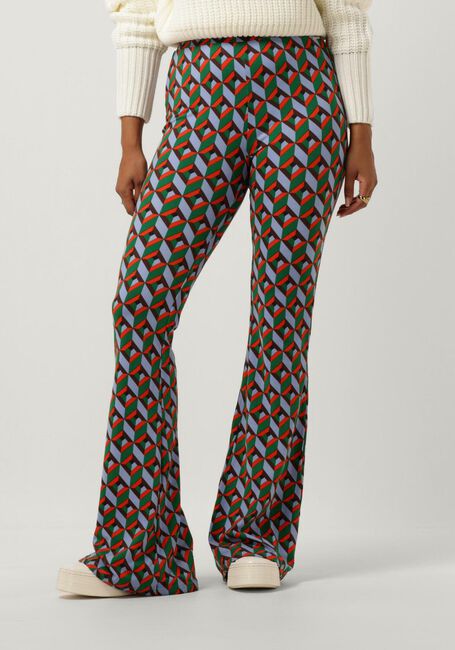 Multi COLOURFUL REBEL Flared broek GRAPHIC PEACHED EXTRA FLARE PANTS - large