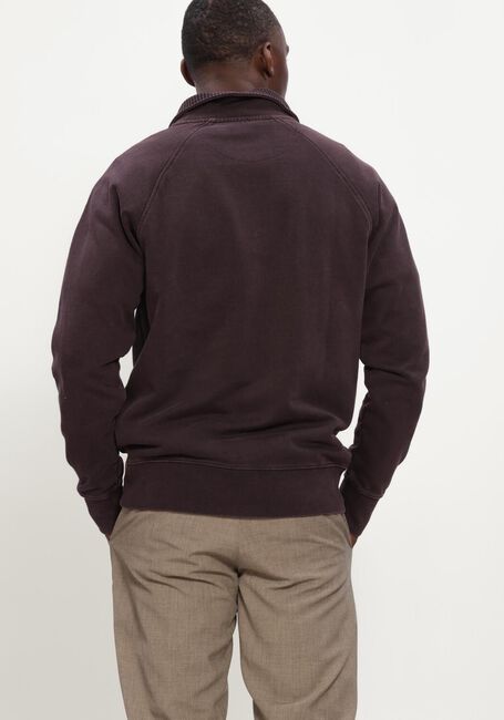Bordeaux BUTCHER OF BLUE Trui ARMY SWEAT HALF ZIP - large