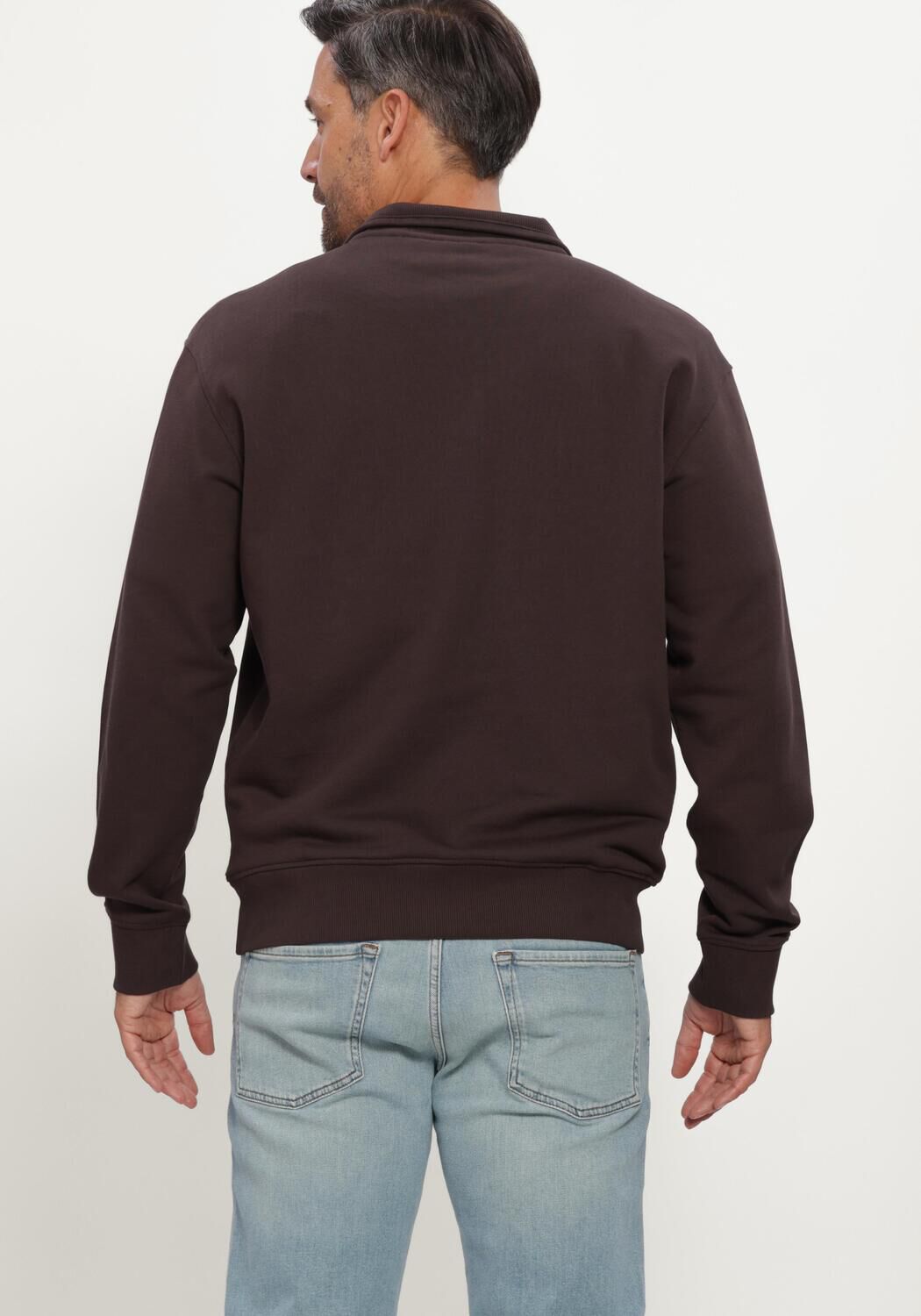 Bruine BOSS ORANGE Sweater ZE SMALLZIP - large