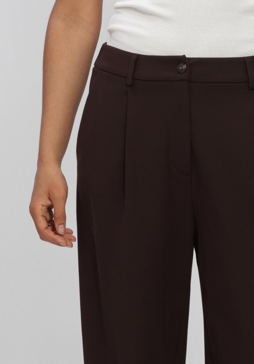 Bruine SUMMUM Pantalon TROUSERS PUNTO MILANO - large