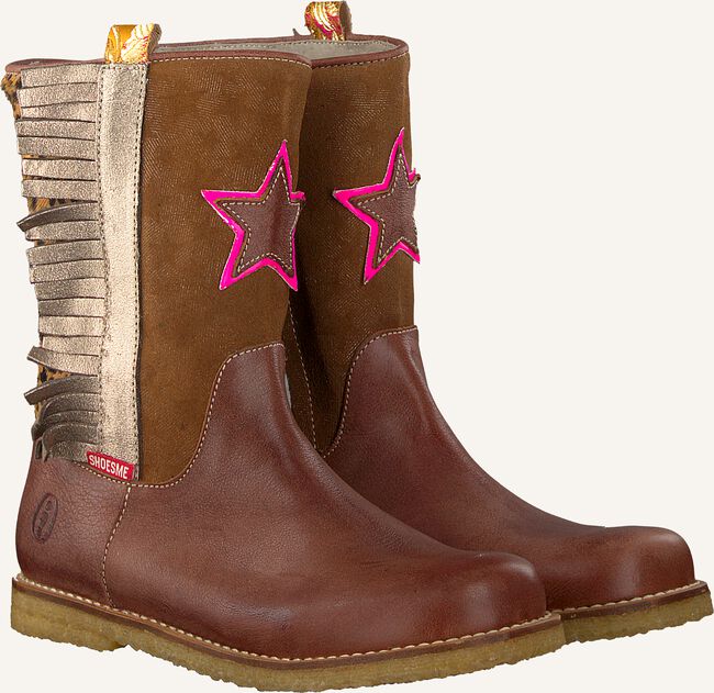 Cognac SHOESME Enkellaarsjes CR8W104 Cognac SHOESME Enkellaarsjes CR8W104 - large