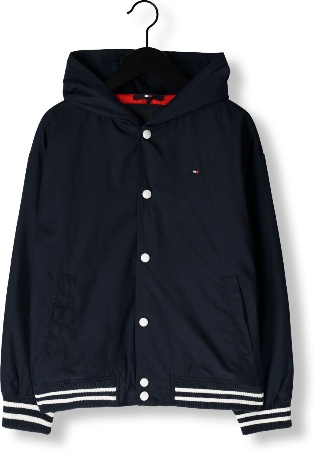 TOMMY HILFIGER Jongens Jassen Hooded Grapic Bomber Donkerblauw
