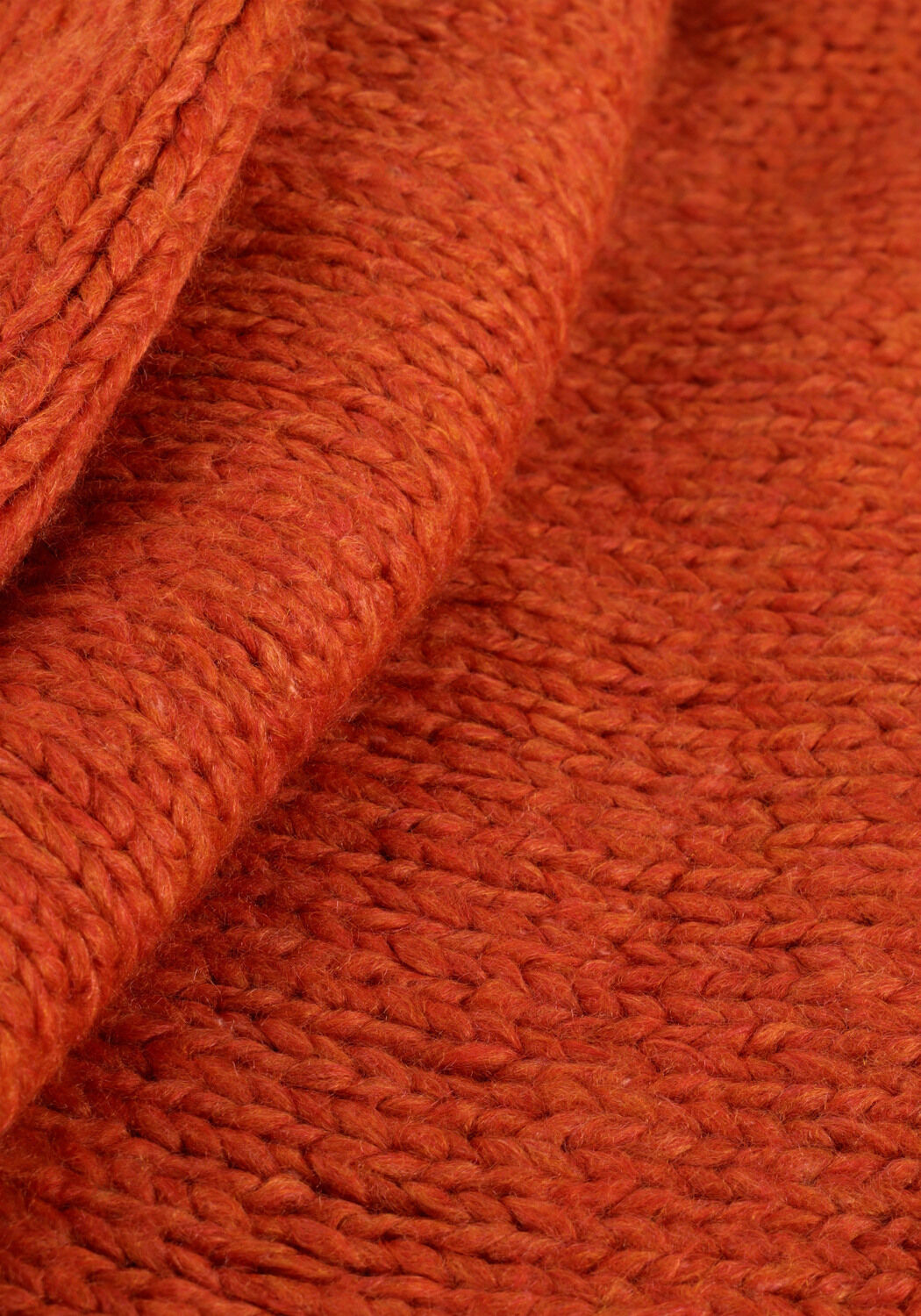 Oranje MODSTR&Ouml;M Trui VALENTIA O-NECK - large