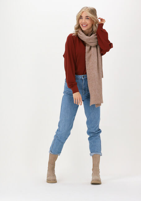 Camel SELECTED FEMME Sjaal SLFLINNA-MIA KNIT POCKET SCARF - large