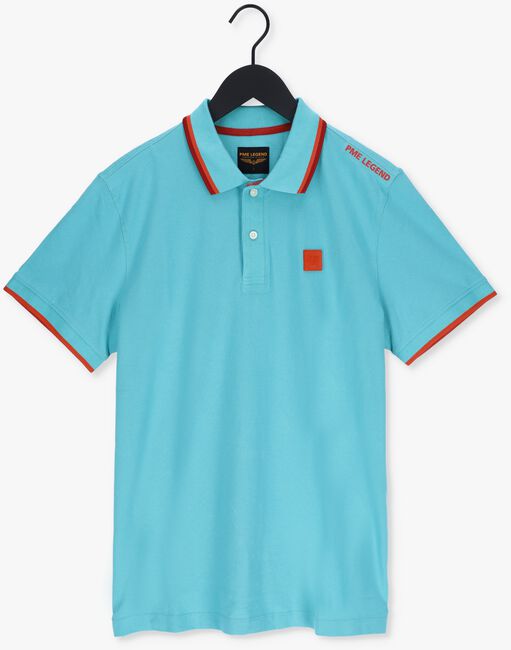 Lichtblauwe PME LEGEND Polo SHORT SLEEVE POLO STRETCH PIQUE - large