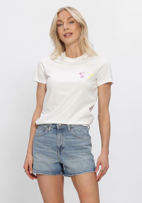 Ecru TOMMY JEANS T-shirt TJW REG TJ BUBBLE SS TEE EXT - large