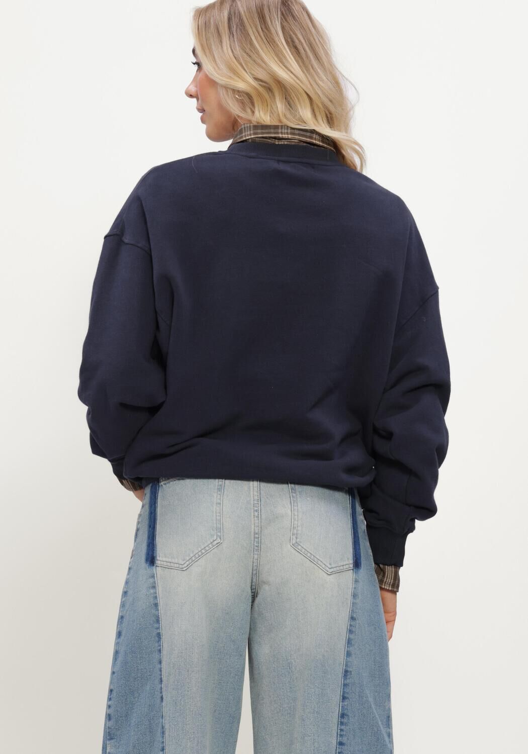 Donkerblauwe CIRCLE OF TRUST Sweater LANA SWEAT - large