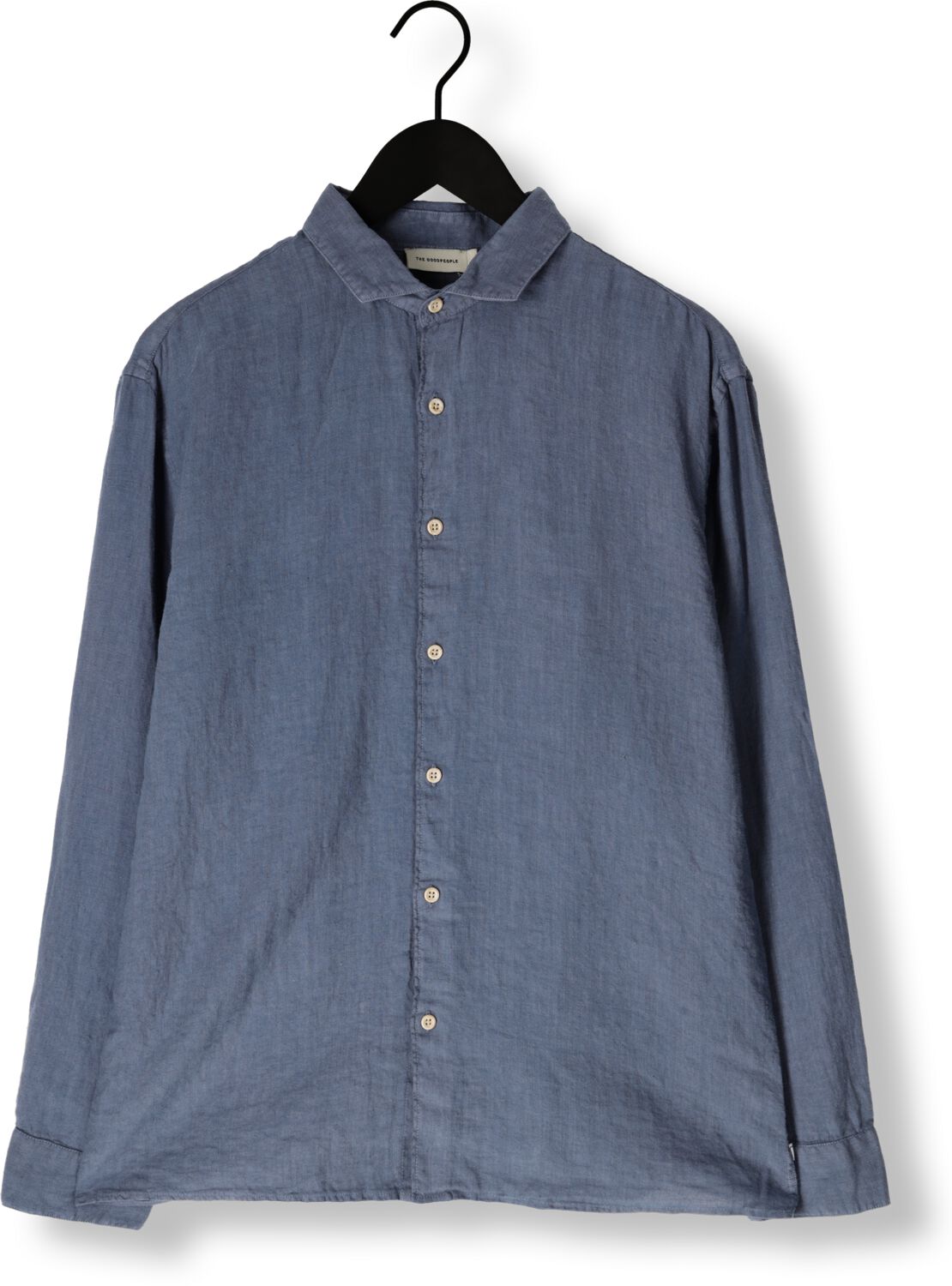 THE GOODPEOPLE Heren Overhemden Soho Donkerblauw
