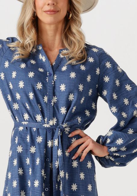 Blauwe YDENCE Midi jurk DRESS CASEY - large