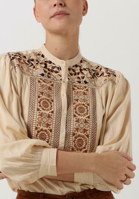 Beige ANTIK BATIK Blouses BETTINA BLOUSE - large