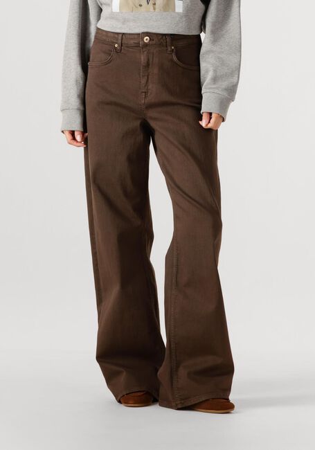 Bruine STUDIO ANNELOES Wijde broek Lexie col denim trousers - large