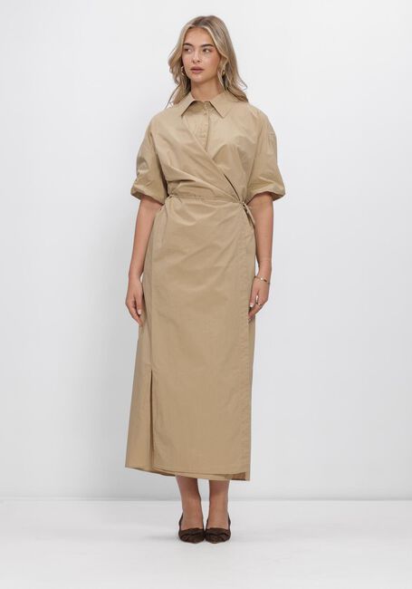 Bruine SECOND FEMALE Midi jurk RHYE DRESS - large