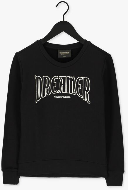 Zwarte COLOURFUL REBEL Sweater DREAMER EMBRO BASIC SWEAT - large