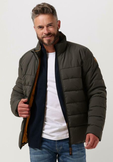 Groene PME LEGEND Gewatteerde jas SHORT JACKET AIRGENEER PERFOR STRETCH - large