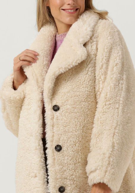 Spookachtig Creatie Wens Ecru BEAUMONT Teddy jas TEDDY STATEMENT COAT | Omoda