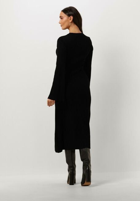 Zwarte GESTUZ Midi jurk ANTALIGZ WOOL DRESS - large