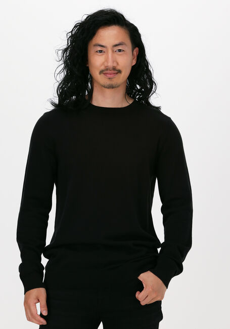 Zwarte SELECTED HOMME Trui SLHBERG CREW NECK NOOS - large