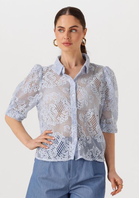 Lichtblauwe LOLLYS LAUNDRY Blouses BONOLL SHIRT SS - large