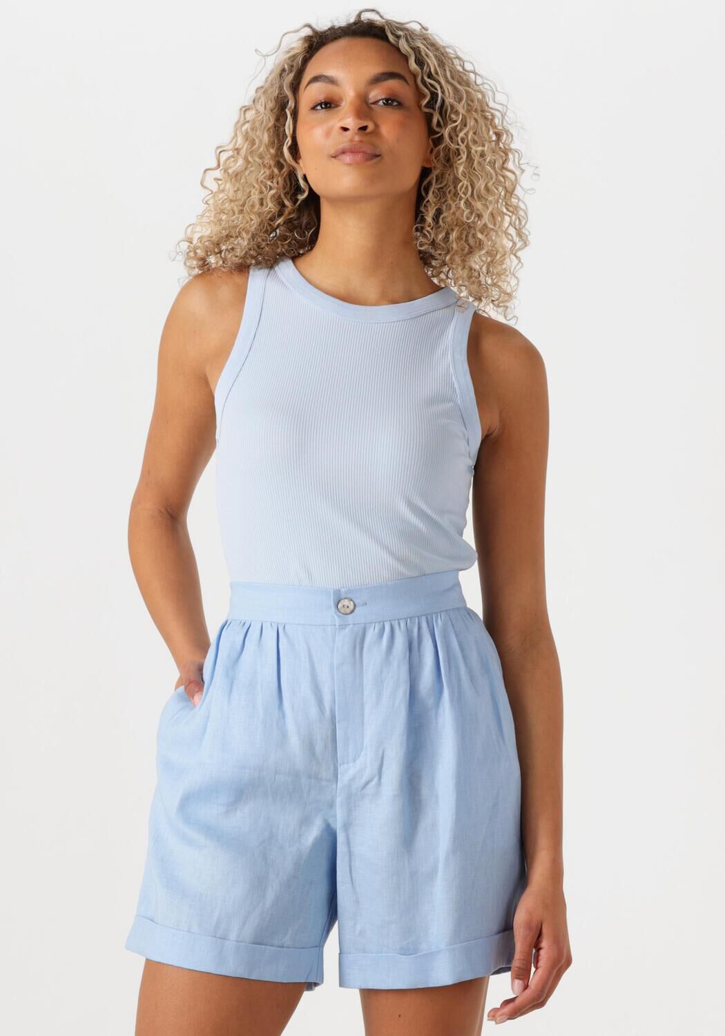 PENN & INK Dames Tops & T-shirts Singlet Blauw