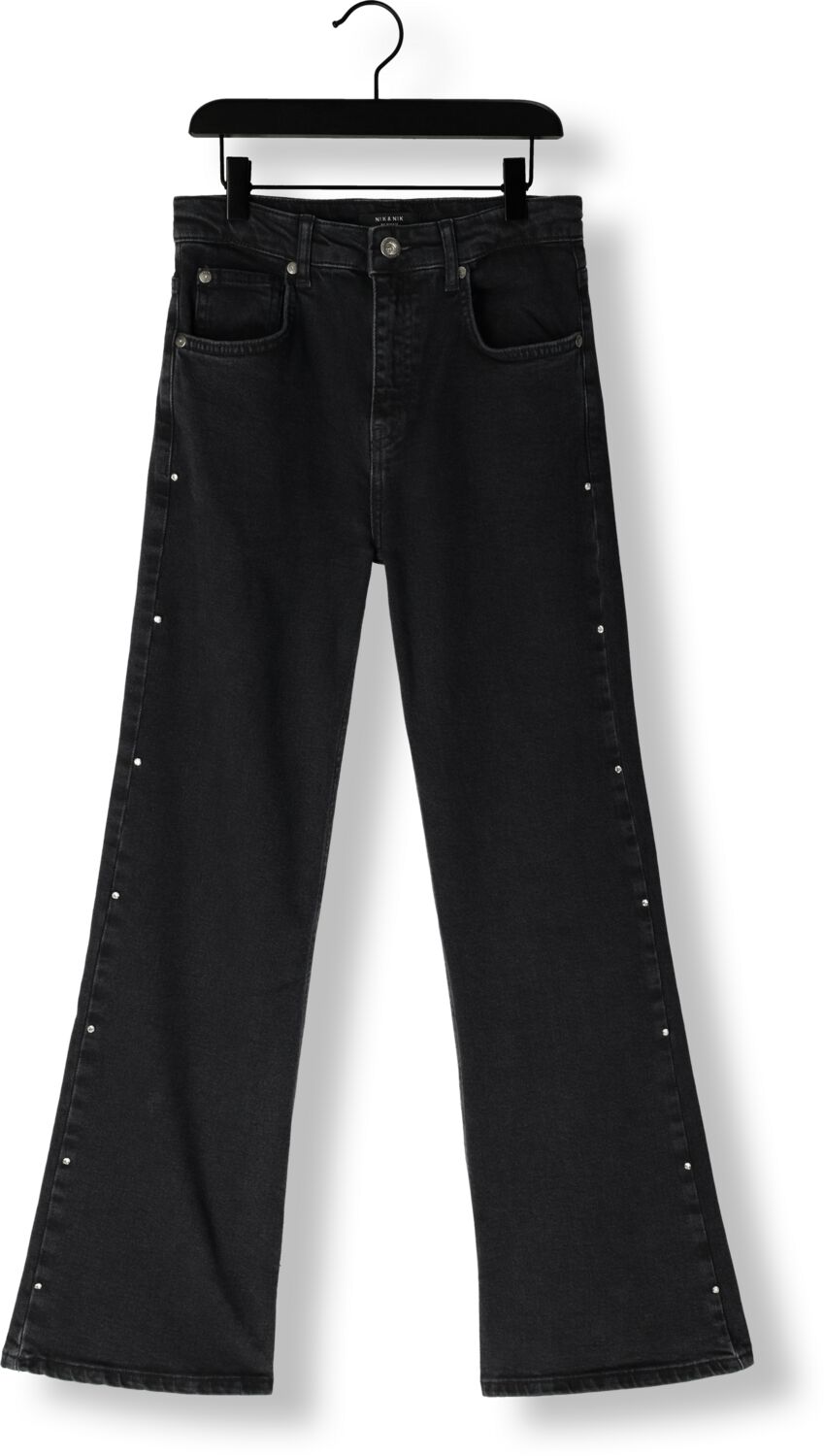 NIK & NIK Meisjes Jeans Florina Denim Donkergrijs