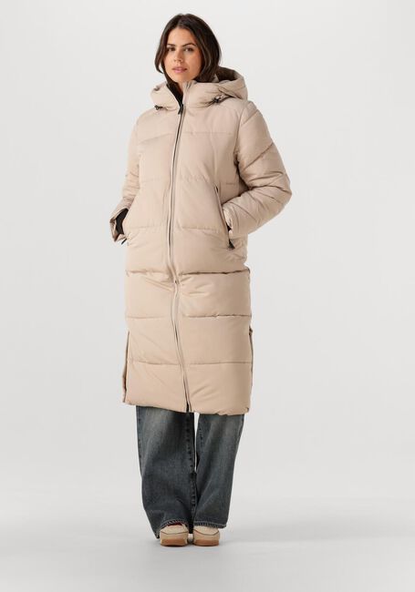 Beige WITHBLACK Gewatteerde jas WBLGLORIAN LONG PUFFER JACKET - large