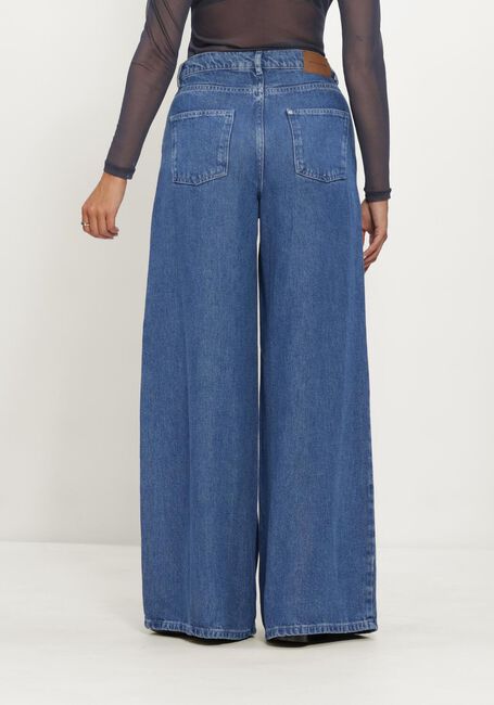 Blauwe MSCH COPENHAGEN Wide jeans MSCHAGO RUE WIDE PANTS - large