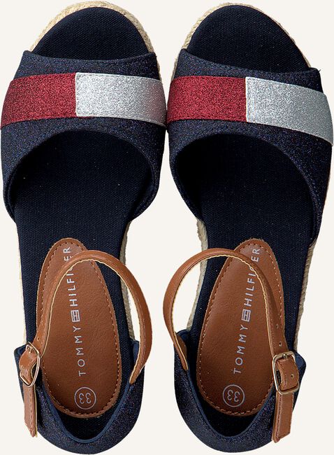 Blauwe TOMMY HILFIGER Platte sandalen ROPE WEDGE SANDAL Blauwe TOMMY HILFIGER Platte sandalen ROPE WEDGE SANDAL - large