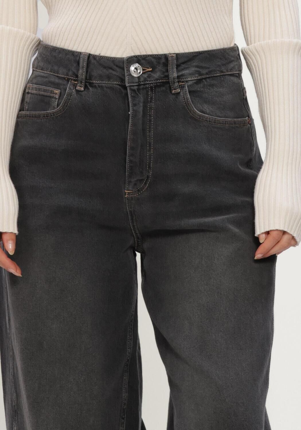 Donkergrijze MOS MOSH Wide jeans MMCINDY DRACIEL JEANS - large