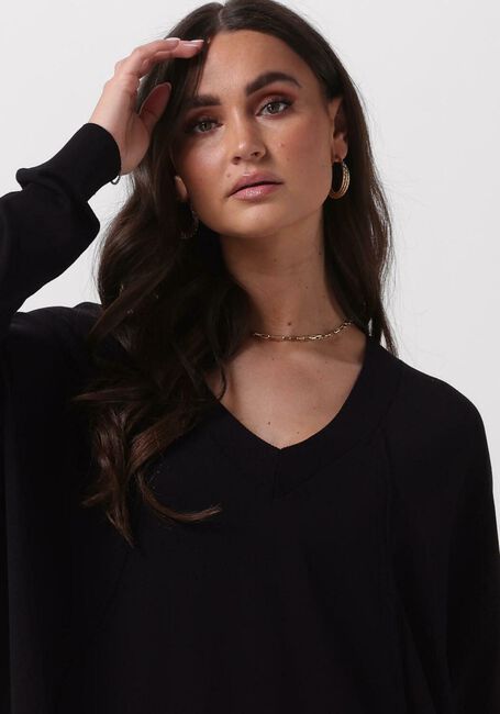 Zwarte ALIX THE LABEL Mini jurk LADIES KNITTED OVERSIZED DRESS - large
