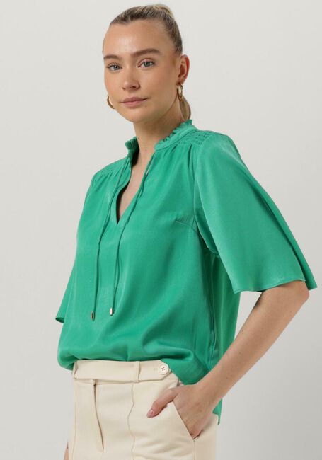 Groene FREEBIRD Blouse WV-WASH-SATIN-VIS-23-1.1 - large