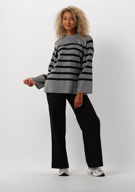 Grijze OBJECT Trui OBJESTER LS KNIT TOP - large