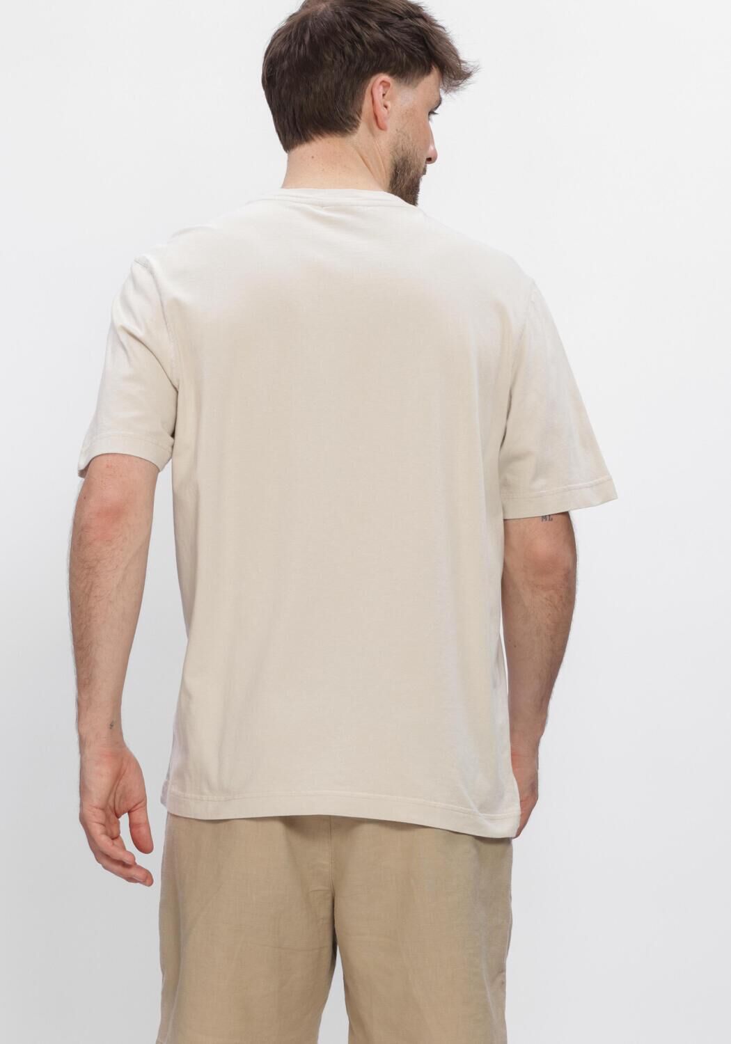 Beige BARBOUR T-shirt WESTBURY RELAXED GRAPHIC - large